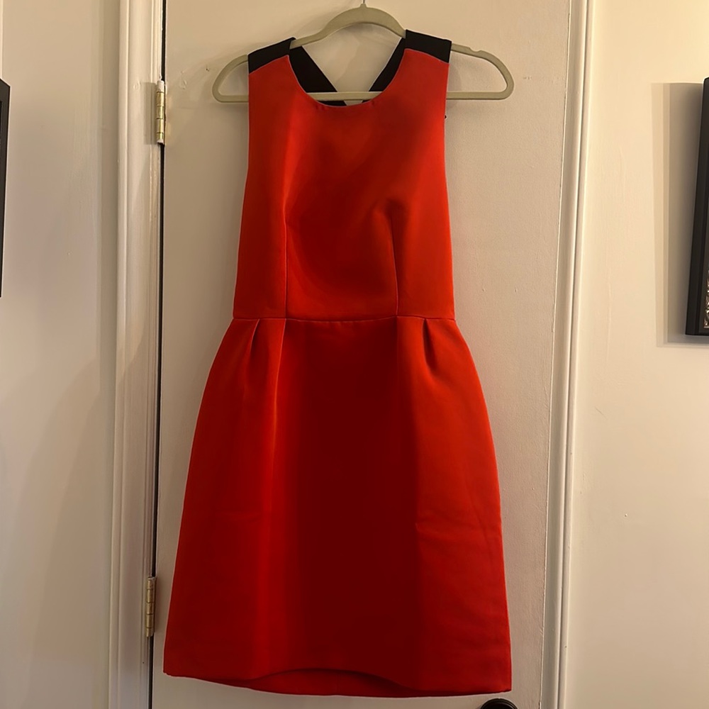 Kate Spade red dress with back black bow